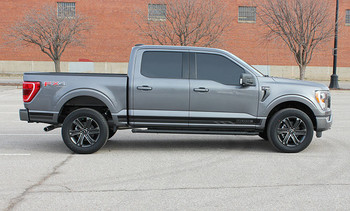 side of gray 2021 Ford 150 Side Decals 15 150 ROCKER 1 2015-2017 2018 2019 2020