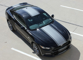 top Center Wide Stripes for 2017 Ford Mustang CONTENDER 2015-2017