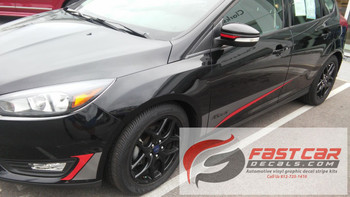 front angle of Ford Focus Graphics Package BLADE 2015 2016 2017 2018 2019