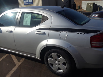 side of Dodge Avenger Stripe Graphics AVENGED KIT 3M 2008-2013 2014