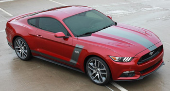 front of red BEST! Mustang Stripes STELLAR 2015 2016 2017 front of red BEST! Mustang Stripes STELLAR 2015 2016 2017
