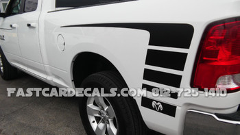 rear angle of white 2016 Dodge Ram Graphics POWER 2009-2015 2016 2017 2018