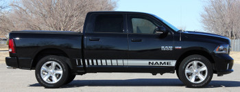 profile of black 2016 Ram Vinyl Graphics RAM ROCKER STROBE 2009-2016 2017 2018