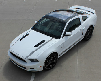 top front view of 2014 Ford Mustang GT CS Decals CALI California EDITION 2013-2014