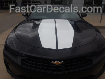 front of black Racing Stripes Camaro REV SPORT Package 2019-2023
