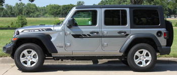 side of 2019 Jeep Wrangler Decals BYPASS and ACCENTS 2018-2020 2021