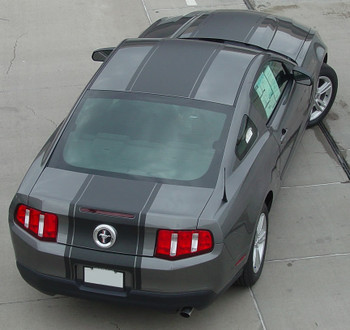 top rear 2010 2011 2012 ford mustang pony center decals PONY CENTER