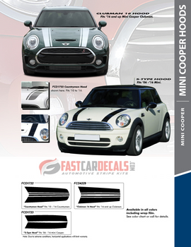 flyer for 2016-2020 Mini Cooper Hood Stripes  CLUBMAN 16 HOOD 2016-2020