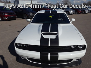 front of white 2019 Dodge Challenger Rally Stripes CHALLENGE RALLY 2015-2020 front of white 2019 Dodge Challenger Rally Stripes CHALLENGE RALLY 2015-2020