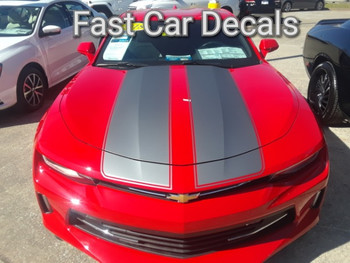 front of red Camaro Racing Stripes CAM SPORT PIN 2016 2017 2018 front of red Camaro Racing Stripes CAM SPORT PIN 2016 2017 2018