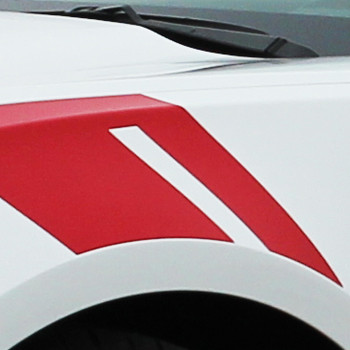 close up of stripe 2016-2018 Chevy Camaro Fender Hash Mark Decal HASHMARK