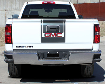 rear of GMC Sierra Center Racing Decals MIDWAY 2014 2015 2016 2017 2018 rear of GMC Sierra Center Racing Decals MIDWAY 2014 2015 2016 2017 2018