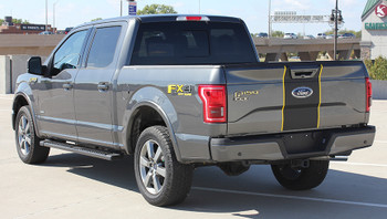 rear angle of 2017 Ford F150 Center Stripes BORDERLINE 2015-2019 2020