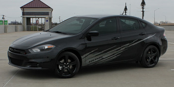 side view of 2016 Dodge Dart Graphics RIPPED DART 2013 2014 2015 2016