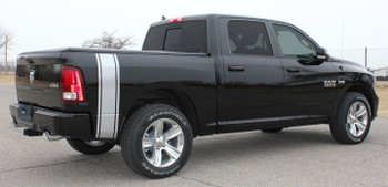 side of black Dodge Ram Stripes RUMBLE 2009-2015 2016 2017 2018 
