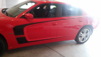 driver side 2011 Dodge Charger Sides and Hood C STRIPE KIT 2011-2014 BEST!