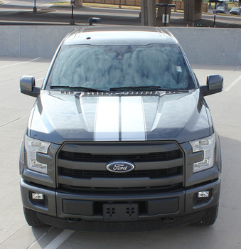 front 2016 Ford F150 Rally Stripes F RALLY 2015-2017