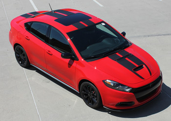 front angle view Dodge Dart Stripes SPRINT RALLY GT 2013 2014 2015 2016