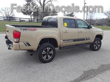 driver side of TRD 4x4 Toyota Tacoma Stripe Package CORE 2016-2019 2020