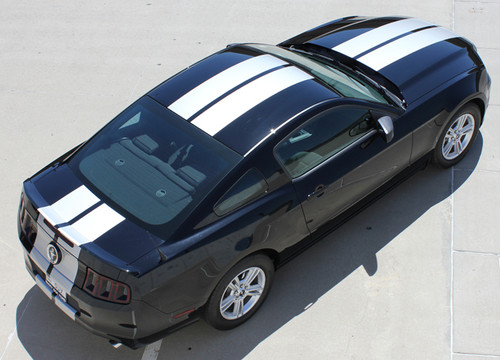 side angle of 2014 Ford Mustang Graphic Kits THUNDER 2013-2014