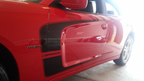 side of 2013 Dodge Charger Decals Body Kit C STRIPE 2011-2014