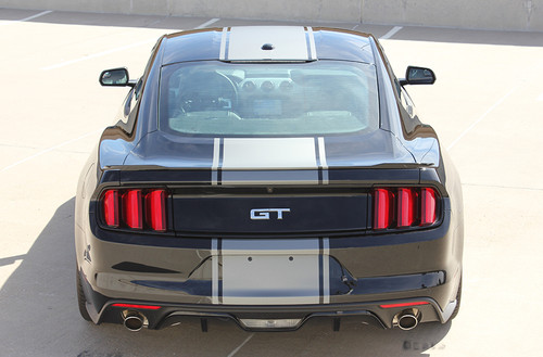 rear view 2017 Ford Mustang Bumper to Bumper Center Stripe CONTENDER