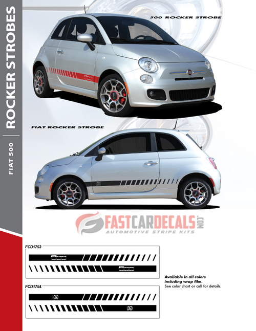 flyer Fiat 500 Abarth Decals FIAT STROBE 2007-2017 2018 2019 2020