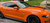 side of orange 2018-2021 Ford Mustang Euro Racing Stripe EURO XL RALLY