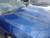 side of blue 2019 Chevy Camaro Hood Stripes WIDOW HOOD Kit 2020-2023