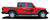 profile of PARAMOUNT SOLID : Jeep Gladiator Side Body Graphics Decal Stripe Kit for 2020-2024