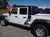 profile of white 2020 Jeep Gladiator Stripes OMEGA SIDE KIT Decals 2020-2024