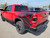 rear of red Rebel 2020 Ram 1500 Truck 4x4 Bed Side Graphics 2019-2024
