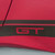 close up of GT text for 2024 Ford Mustang Rocker Stripes COAST ROCKER (GT or Blank)