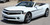 front angle white 2009-2013 Chevy Camaro Hood and Side Stripes VINTAGE KIT