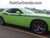 side of green 2018 Dodge Challenger DUEL 15 Matte Black Decals