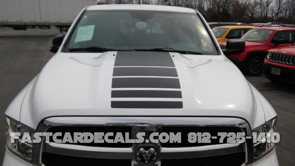 hood stripes for Factory style POWER WAGON Dodge Ram 1500 Stripes 2009-2018