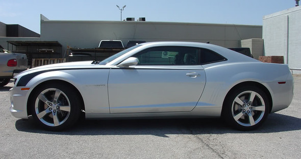 profile view Hockey Stick Stripes for Chevy Camaro THROWBACK 2009-2015