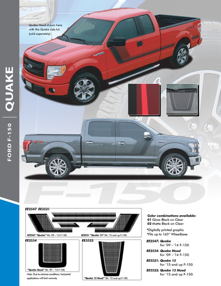 flyer for 2017 F150 Graphics Package 15 QUAKE 2009-2020