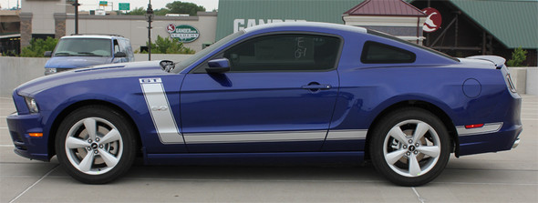 profile of 2014-2013 Ford Mustang Side and Hood Stripes PRIME 2