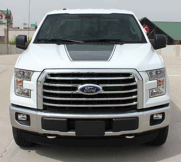 front of 2018 F150 Hood Graphics FORCE HOOD 2009-2019 2020