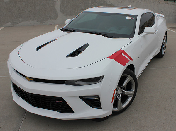 front view 2017 Chevy Camaro Stripes and Decals HASH MARKS 2016-2018