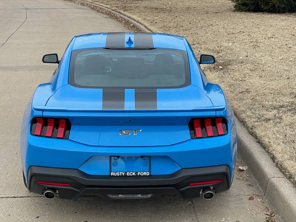 rear of Racing Stripes for 2024 Ford GT Mustang PREMIUM GT RALLY