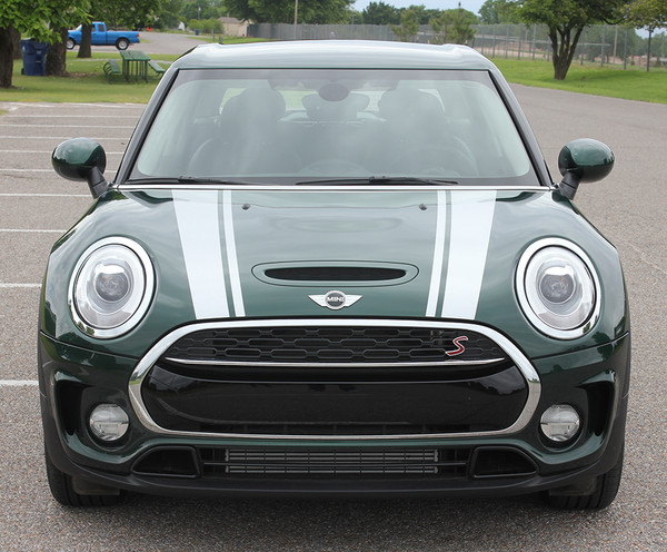 front of 2016-2020 Mini Cooper Hood Stripes  CLUBMAN 16 HOOD 2016-2020