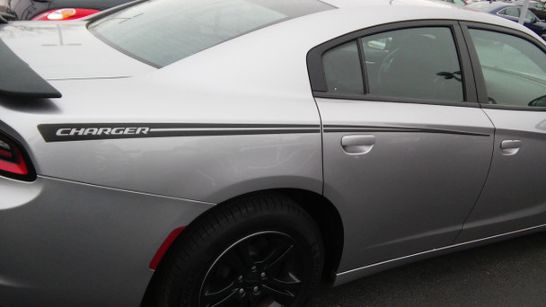 side of 2015 Dodge Charger Stripe Graphics RIVE 2015 -2022 2023 2024