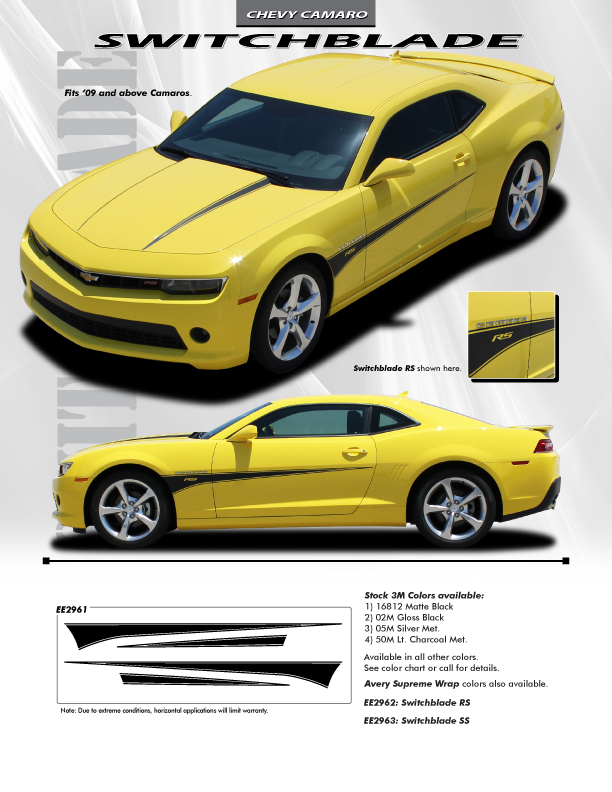 2009-2015 Chevy Camaro Side and Hood Decals SWITCHBLADE switchblade.jpg