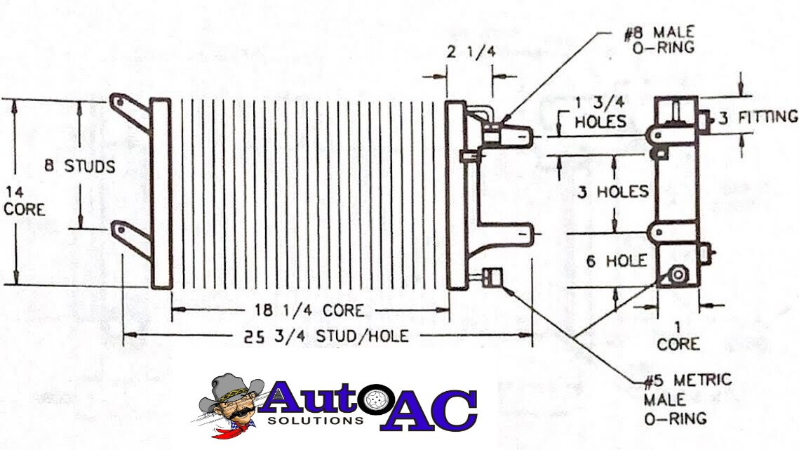 1988 1989 1990 1991 1992 Mazda RX7 AC condenser w/dealer installed air ...