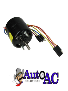 Three speed single shaft 12 volt reversible blower motor