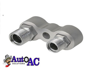 R4, A6 GM Pad Mount Fitting, Horizontal, Block to O-Ring