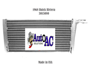 1968 Riviera A C Condenser High Performance R12 or R134a OE 3015080
