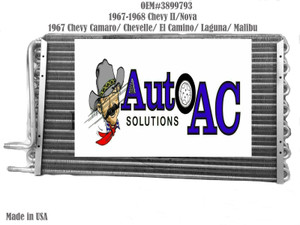 1967 1961967 1968 Pontiac Firebird, TransAm A C Condenser High Performance for R12 or R134a Replaces OE#3899793 Chevrolet Camaro AC Condenser 